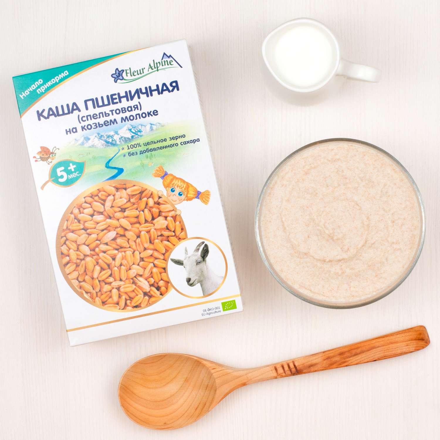 Каша Fleur Alpine спельтовая козьем молоке 200г с 5месяцев - фото 9