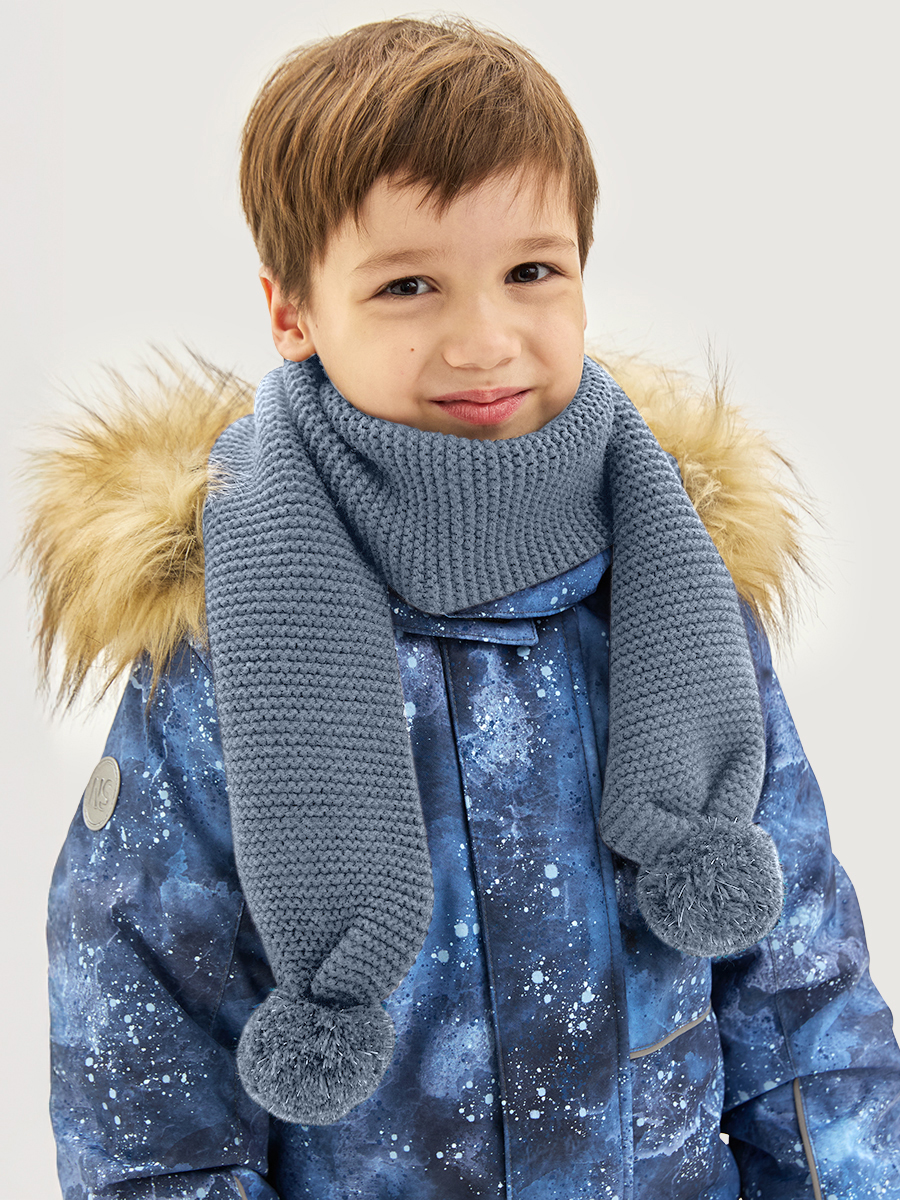 Шарф NIKASTYLE 17з15725 серо/голубой - фото 1