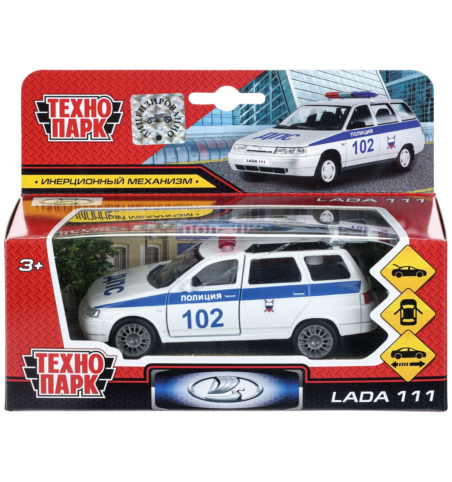 Полицейская машина Технопарк LADA 111 415938 - фото 8