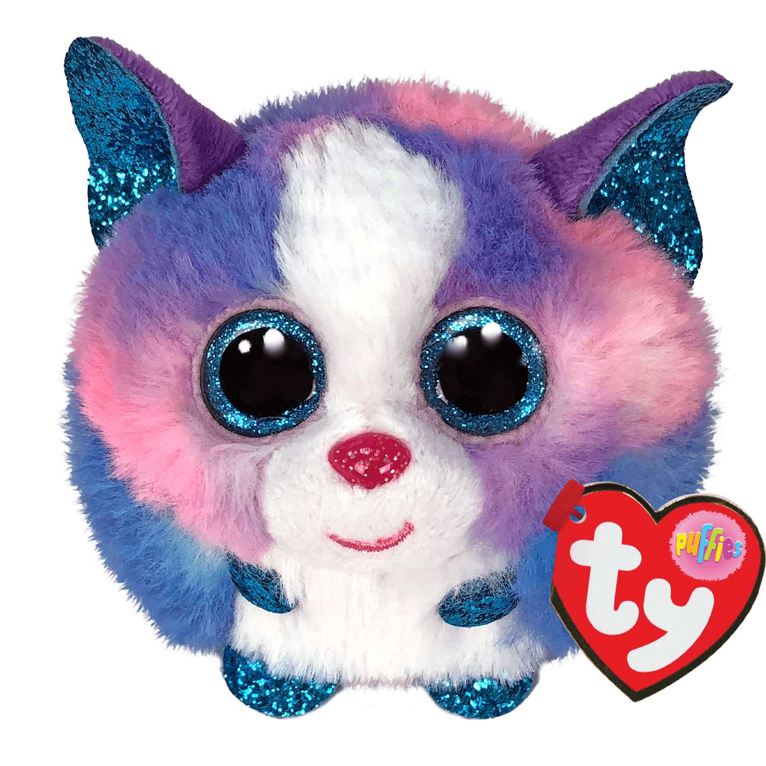 Игрушка мягкая TY собачка Хаски 10 см - фото 1