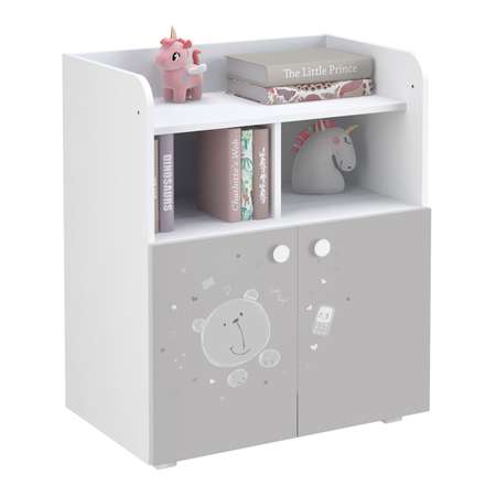 Комод Polini kids French 1270 Teddy Белый-Серый