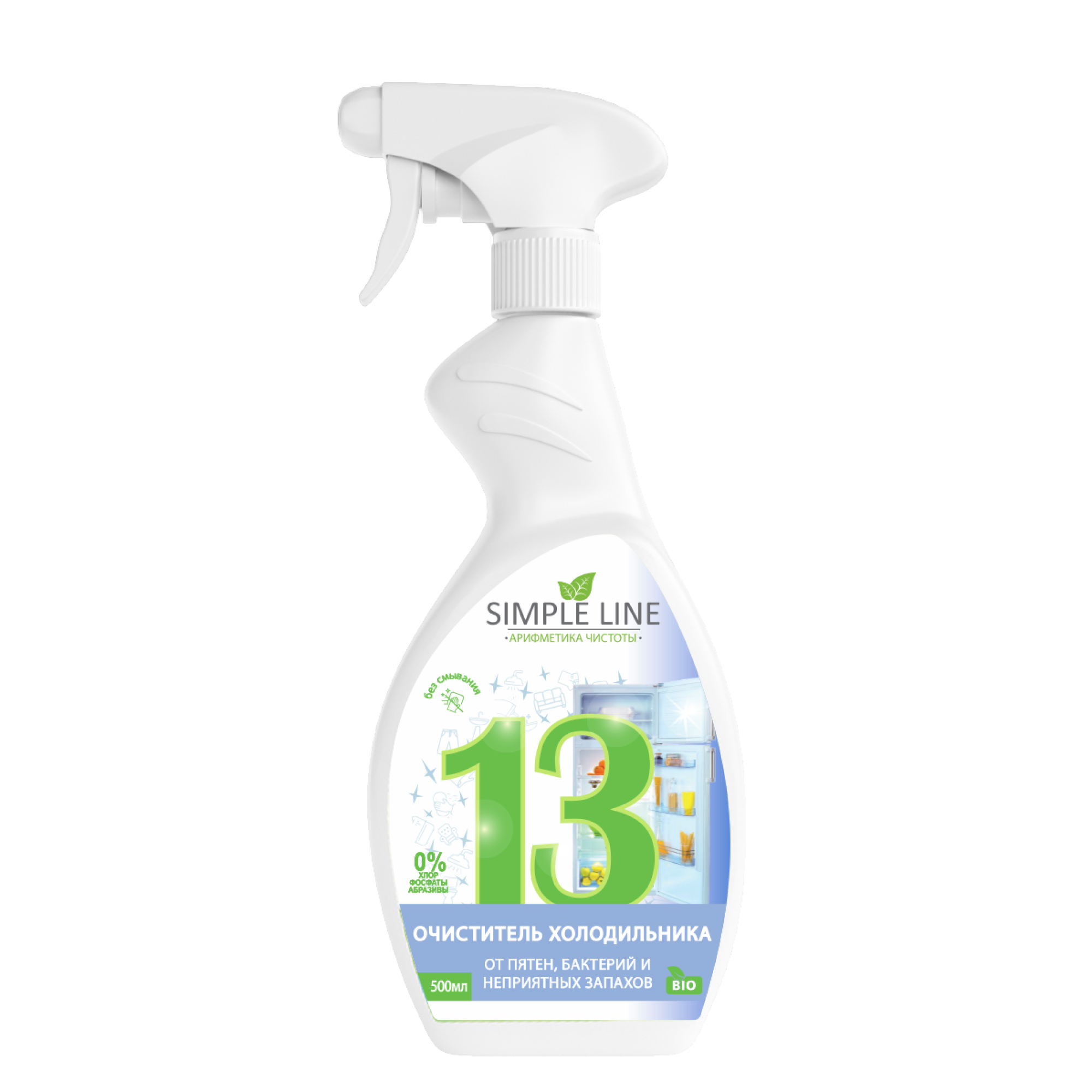 Средство для мытья холодильника Simple Line внутри от запаха с ароматом яблока - фото 1