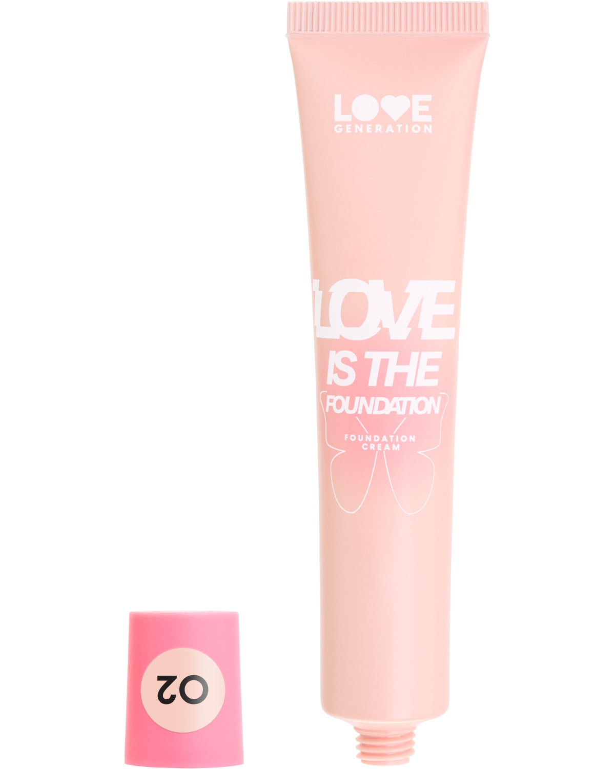 Тональный крем для лица Love Generation Love is the Foundation тон 02 светлый бежевый - фото 1