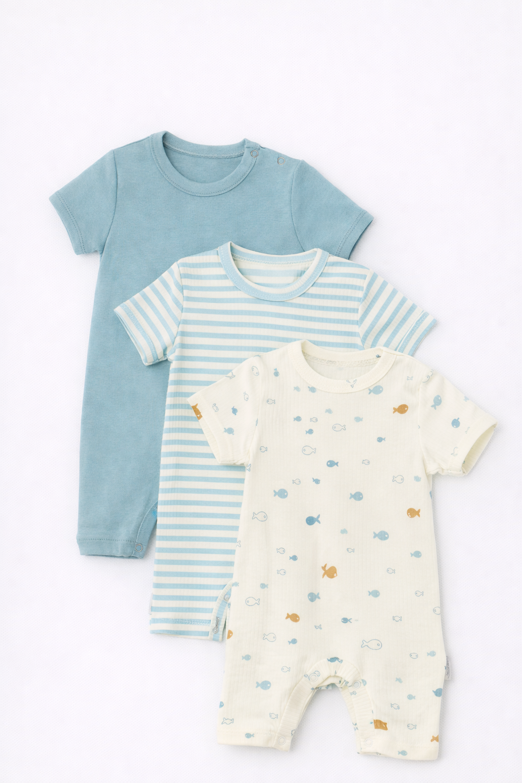 Песочник 3 шт Супер Пупс нбр/3пр/псч/sk22/полоска/рыбки - фото 1