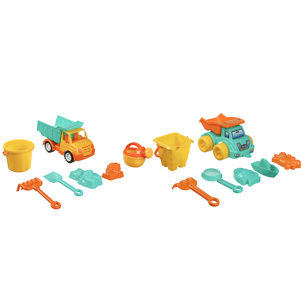 Песочный набор Игроленд Машинка-грузовик 7 предметов 7 предм. - фото 8
