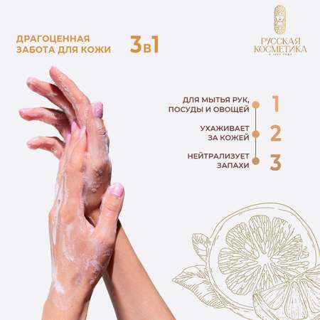 Мыло жидкое Русская Косметика 600 г 600 мл