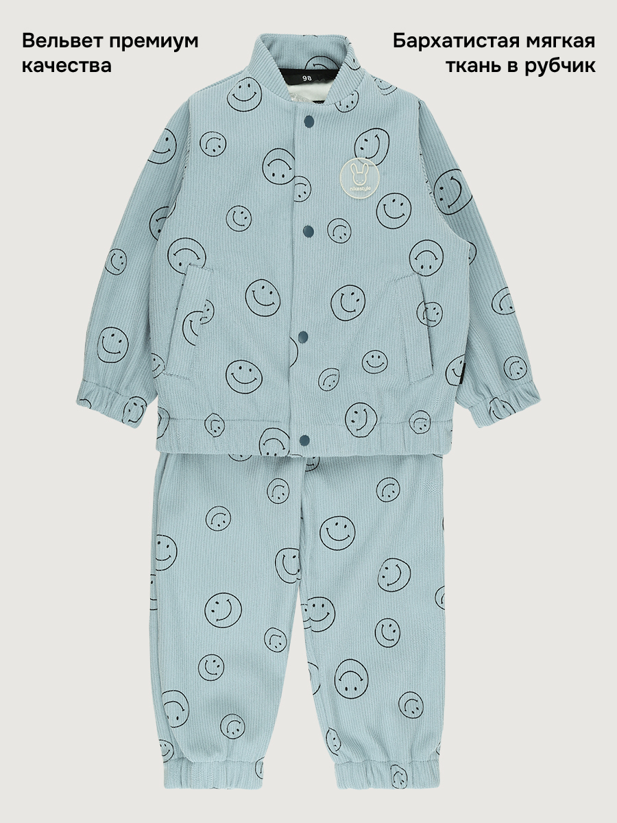 Костюм NIKASTYLE 7л9326 джинс - фото 3