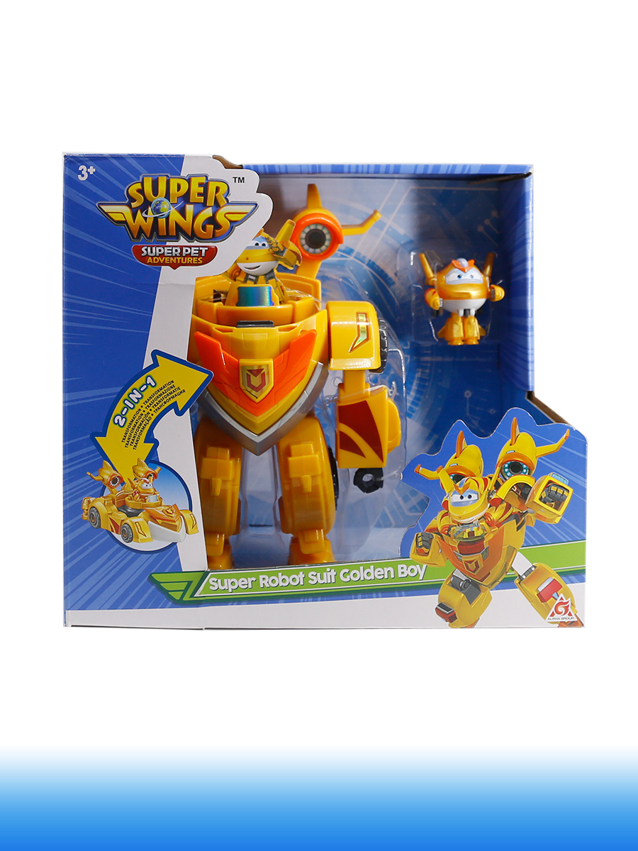 Фигурка Super Wings Машина трансформер+Голден Бой - фото 8