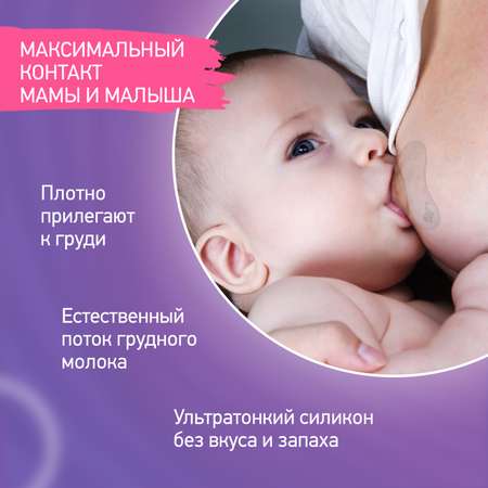 Накладки на грудь ROXY-KIDS защитные силиконовые размер S+S