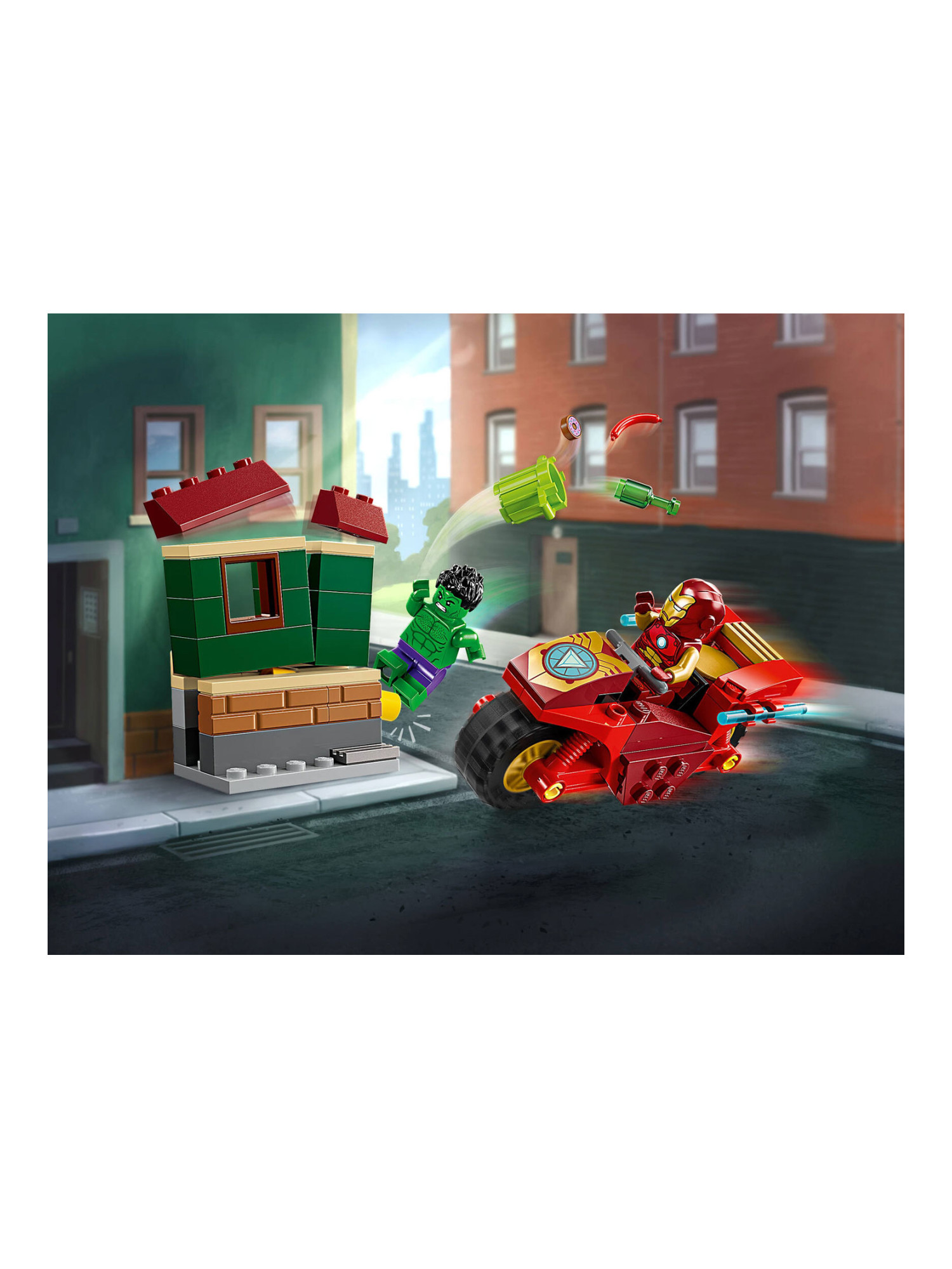 Конструктор LEGO Marvel Super Heroes Железный человек и Халк 68 дет. - фото 6