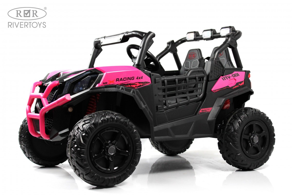 Электромобиль RIVERTOYS K777KK-LUX-BUGGY-PINK С пультом ДУ - фото 9