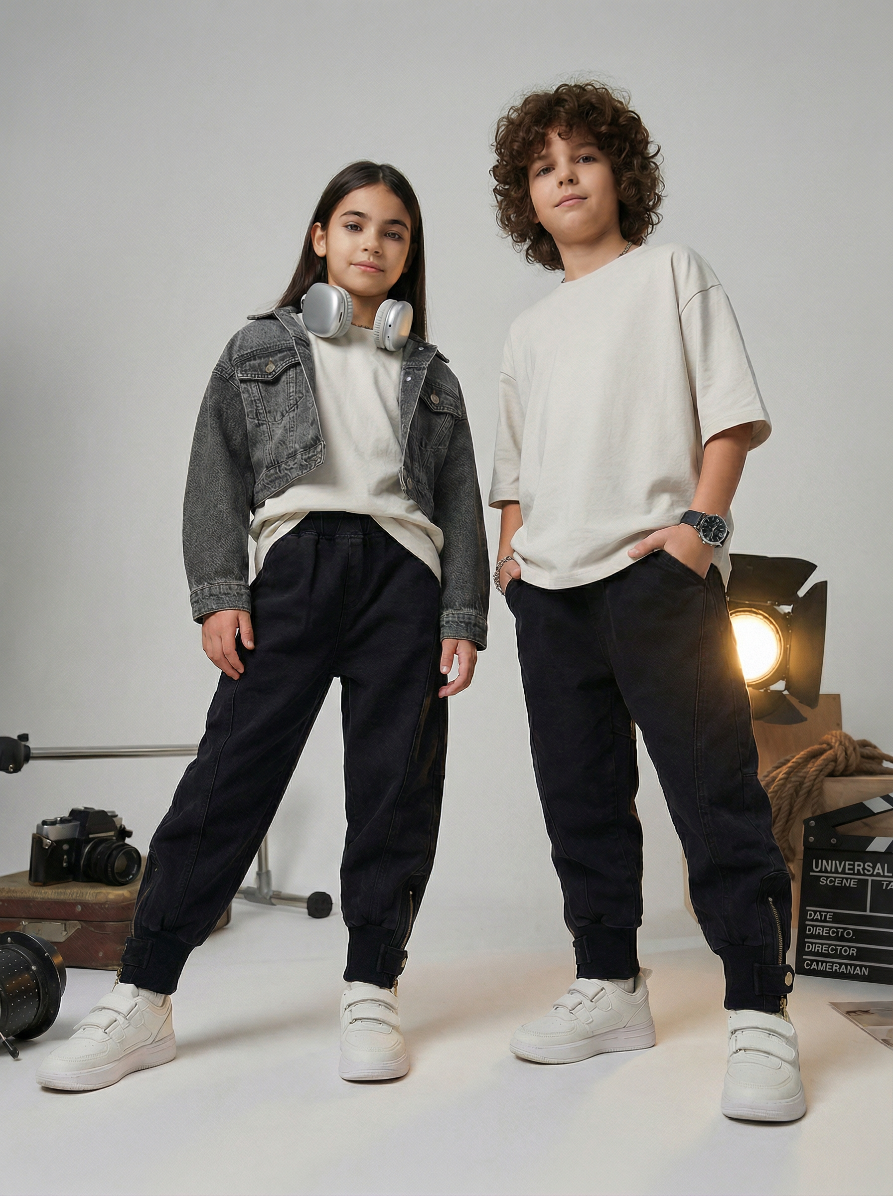 Джоггеры Artcher kids Jeans0014Джоггеры_черные - фото 14
