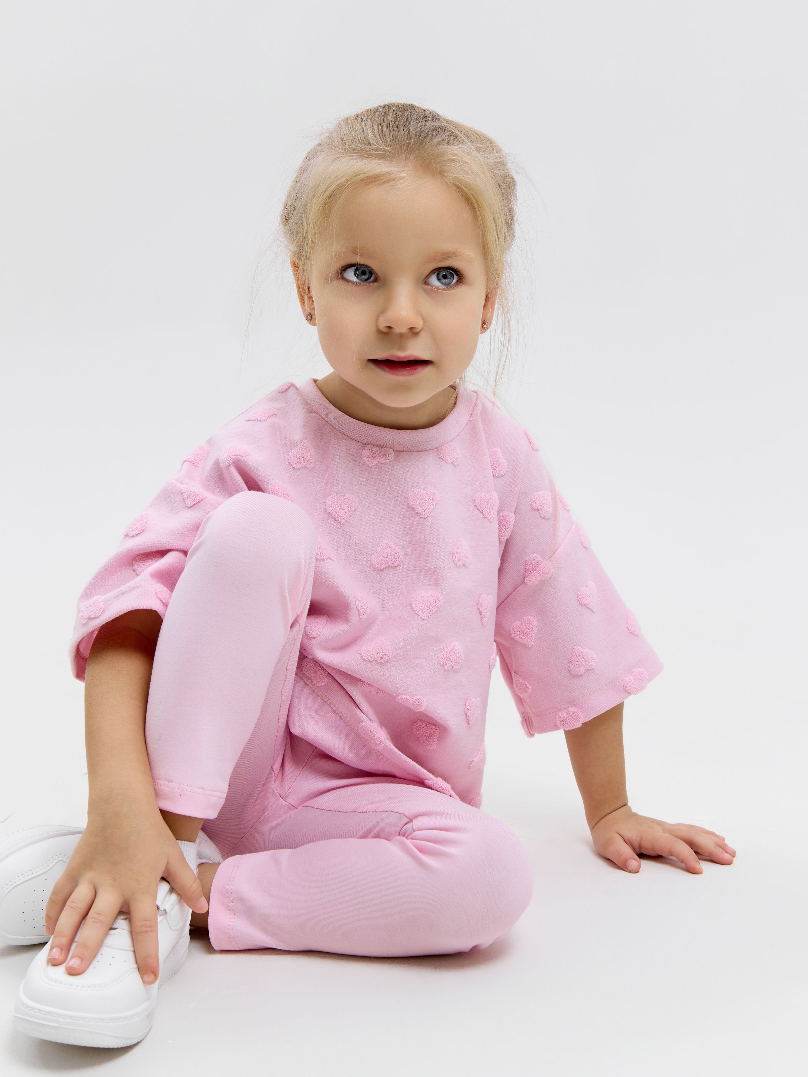 Футболка и леггинсы LEVA костюм_Томми_розовый - фото 10