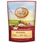 Корм сухой для кошек Natures Table 190г с курицей