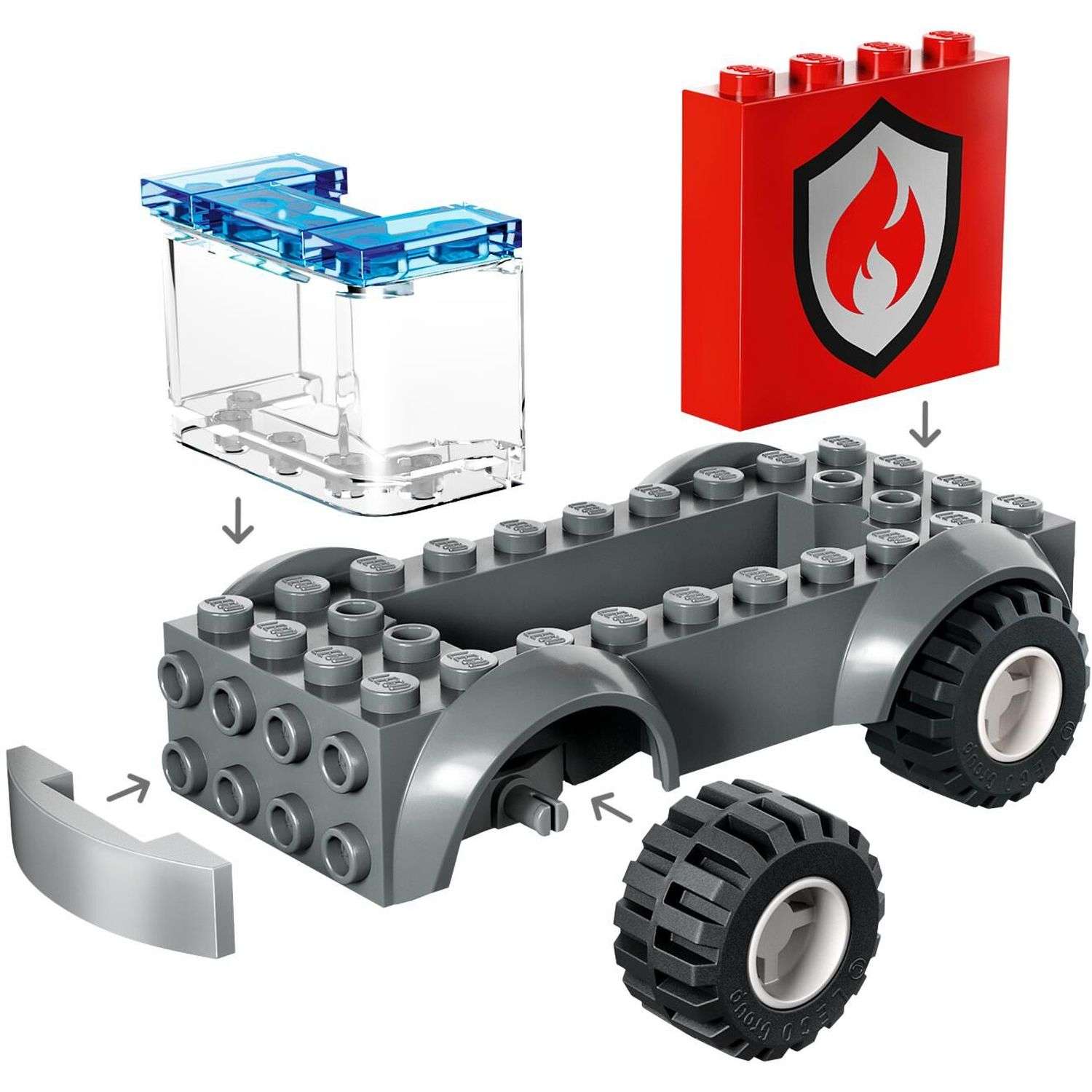 Конструктор LEGO City Пожарная часть и машина 153 дет. - фото 8