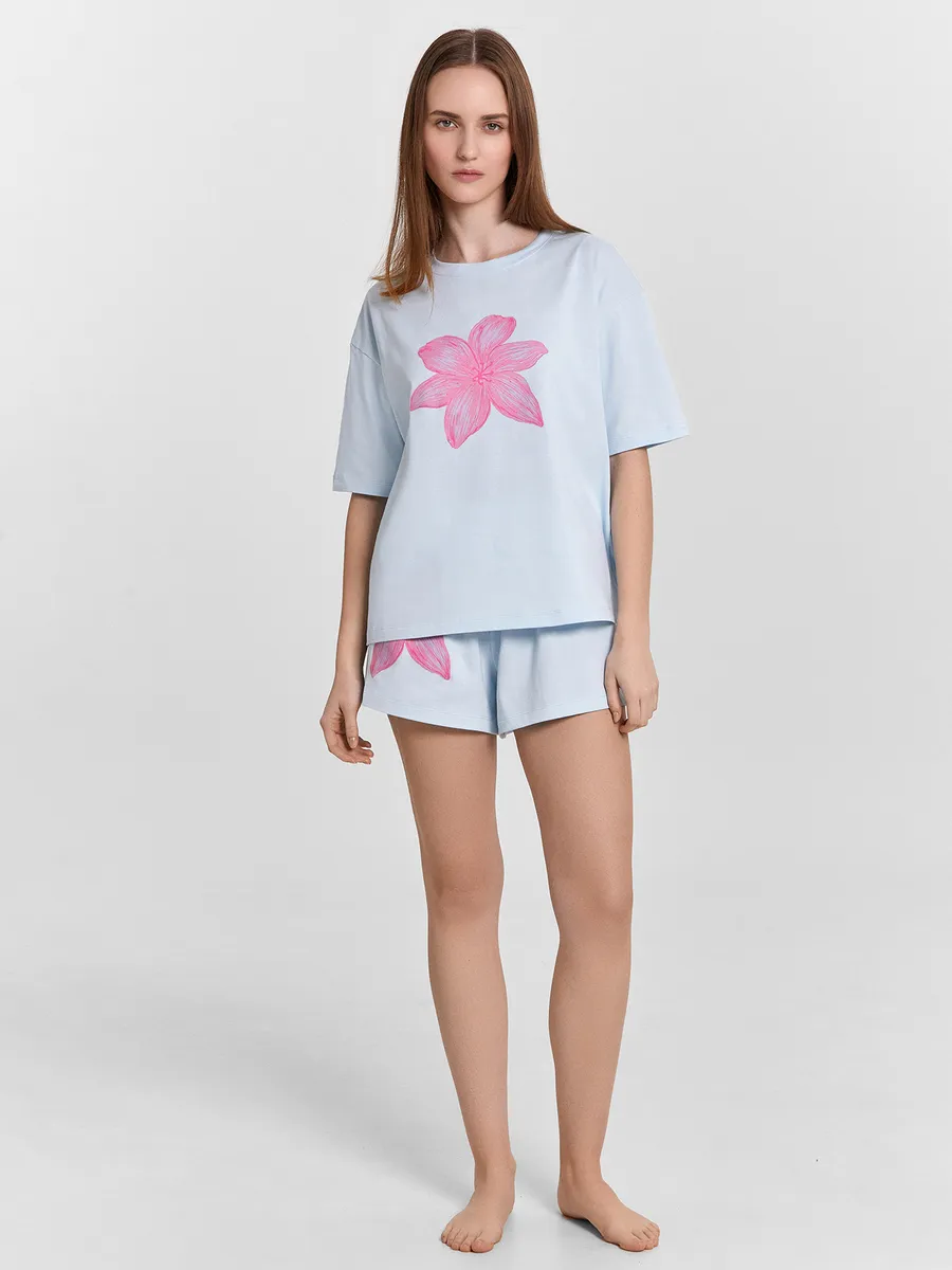 Пижама Mark Formelle (Марк Формэль) 592591/кристалл +печать - фото 3