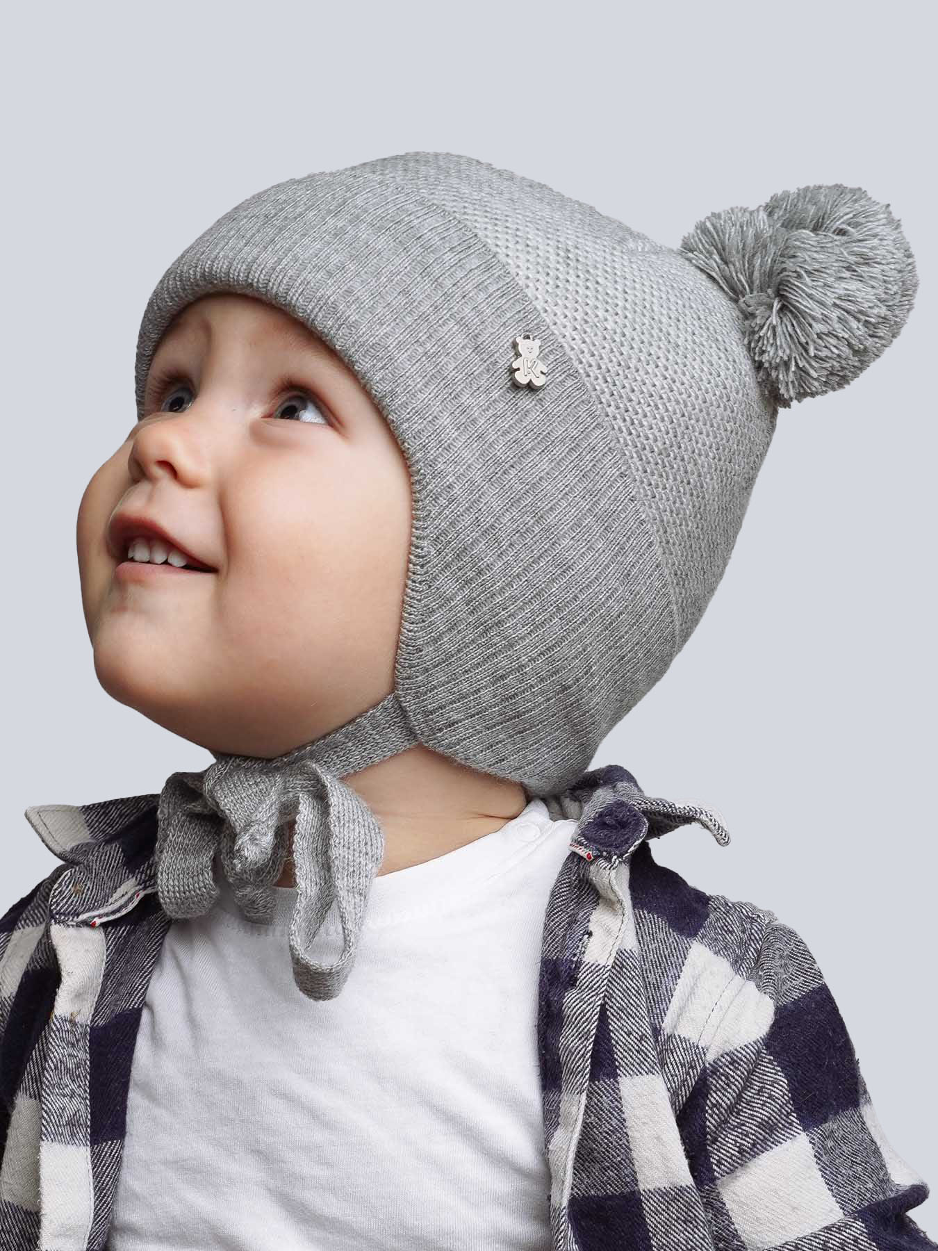 Шапка ПриКиндер M1-2119 Цвет: Светлая сталь - фото 8