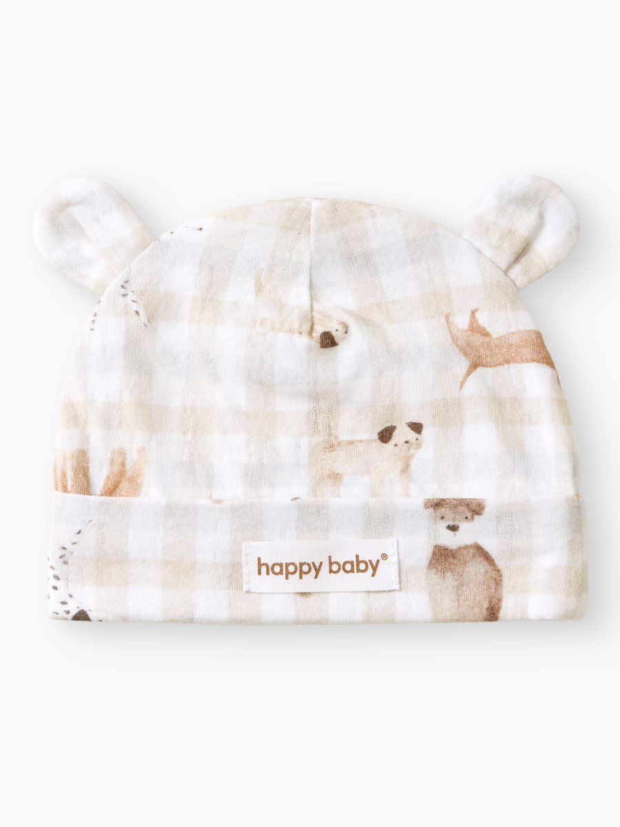 Шапочка 2 шт Happy Baby 90148-0_beige-dog - фото 2