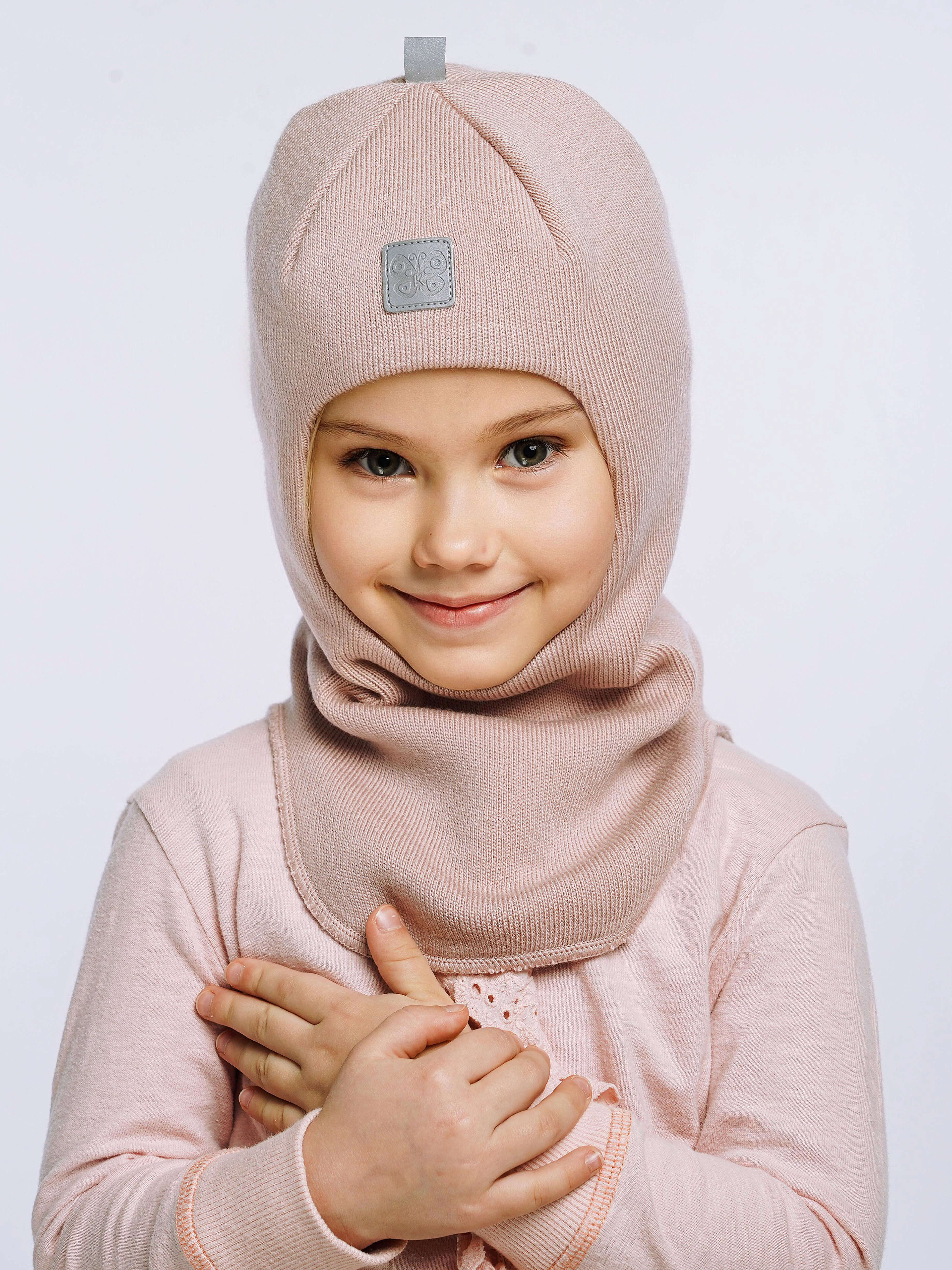 Шапка-шлем ПриКиндер MH3-6070/1 Цвет: Пудровый - фото 6