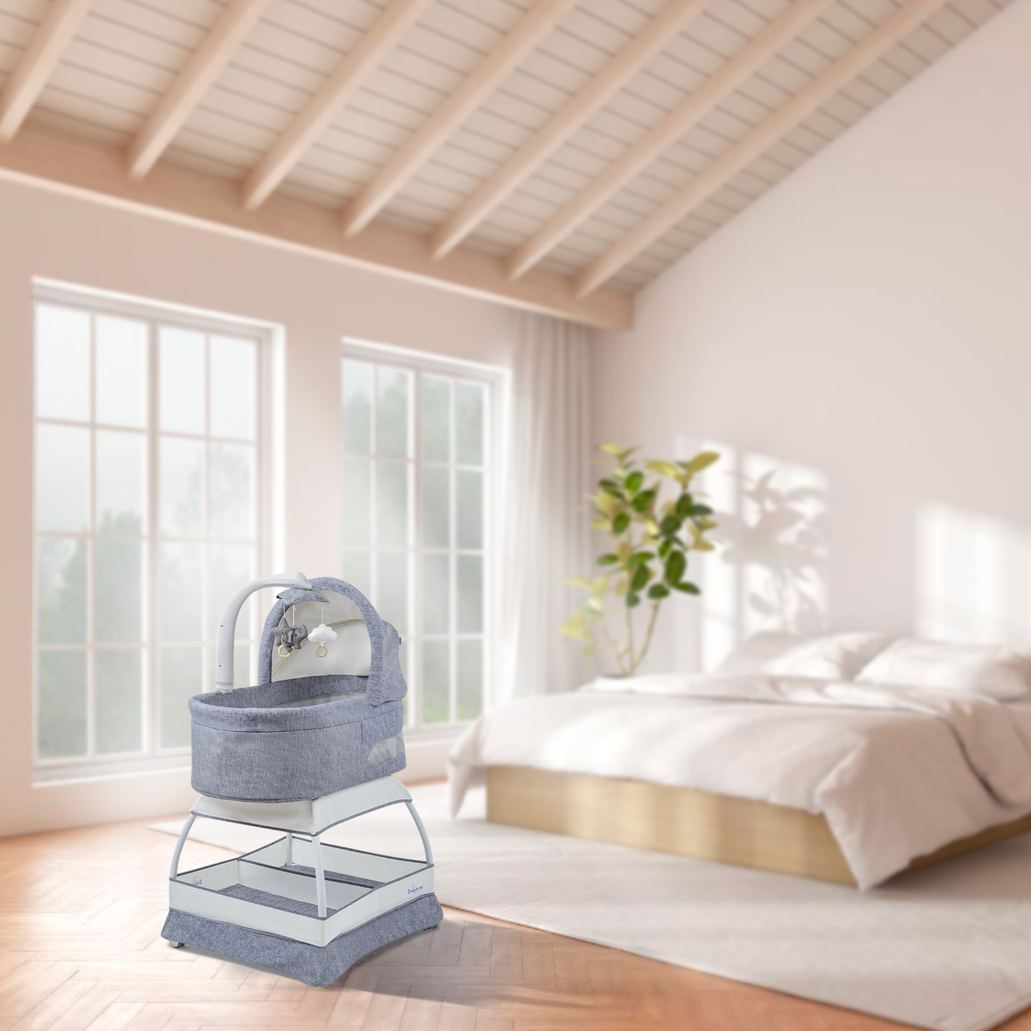 Колыбель-кроватка SIMPLICITY GL4070 Classic grey melange - фото 16