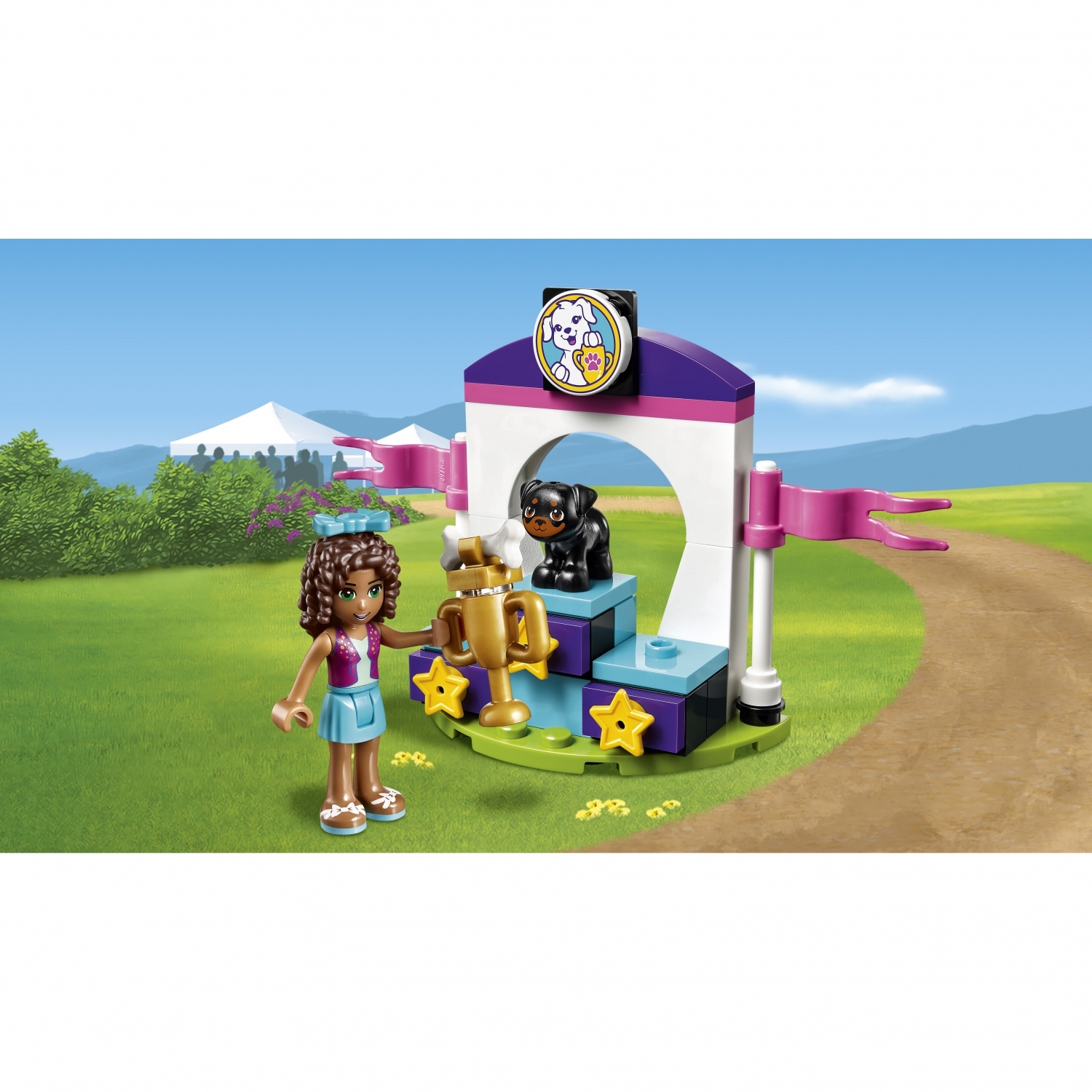 Конструктор LEGO Friends Выставка щенков: Награждение блочный - фото 6