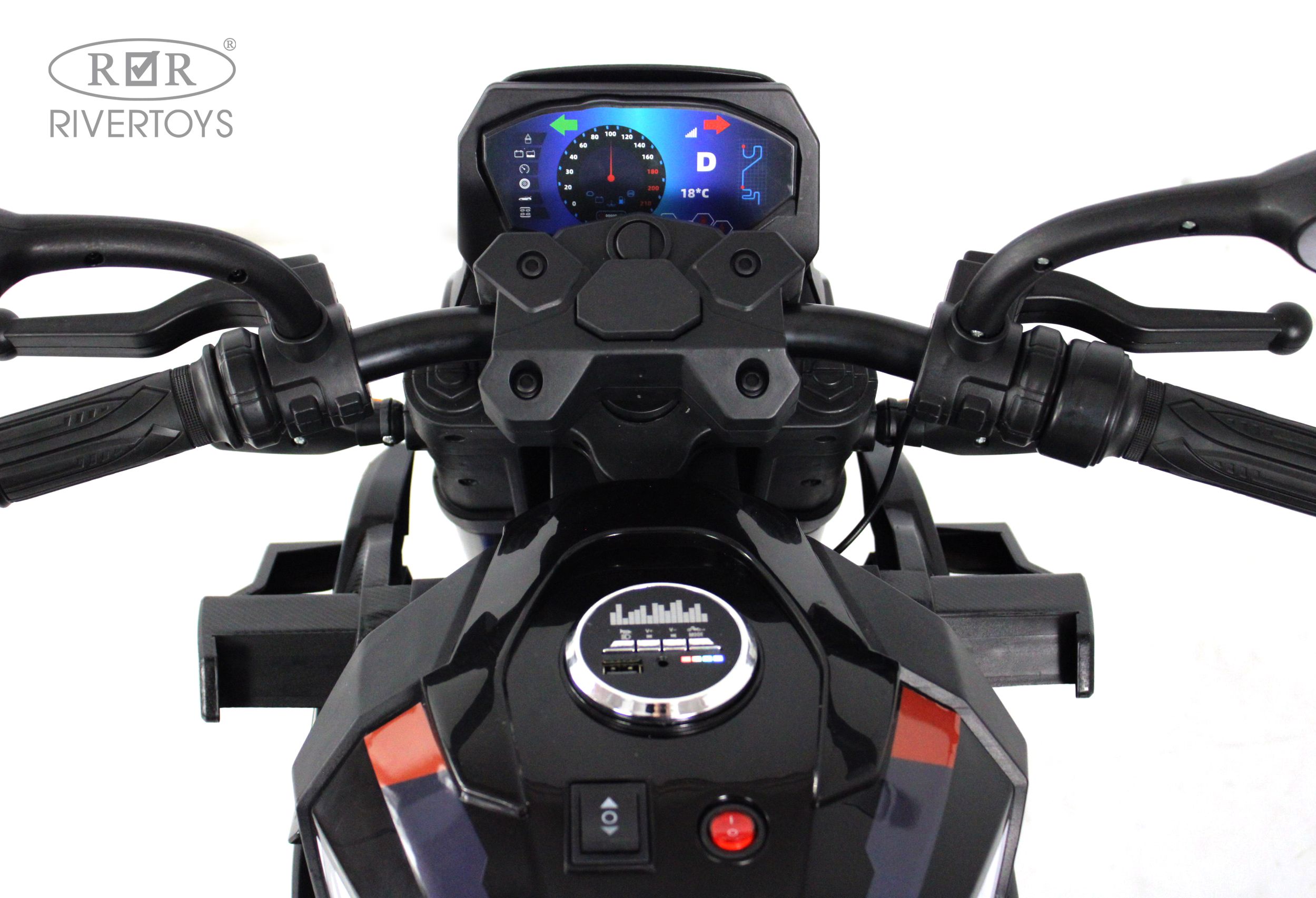Электромобиль RIVERTOYS K808AM-BLACK - фото 2