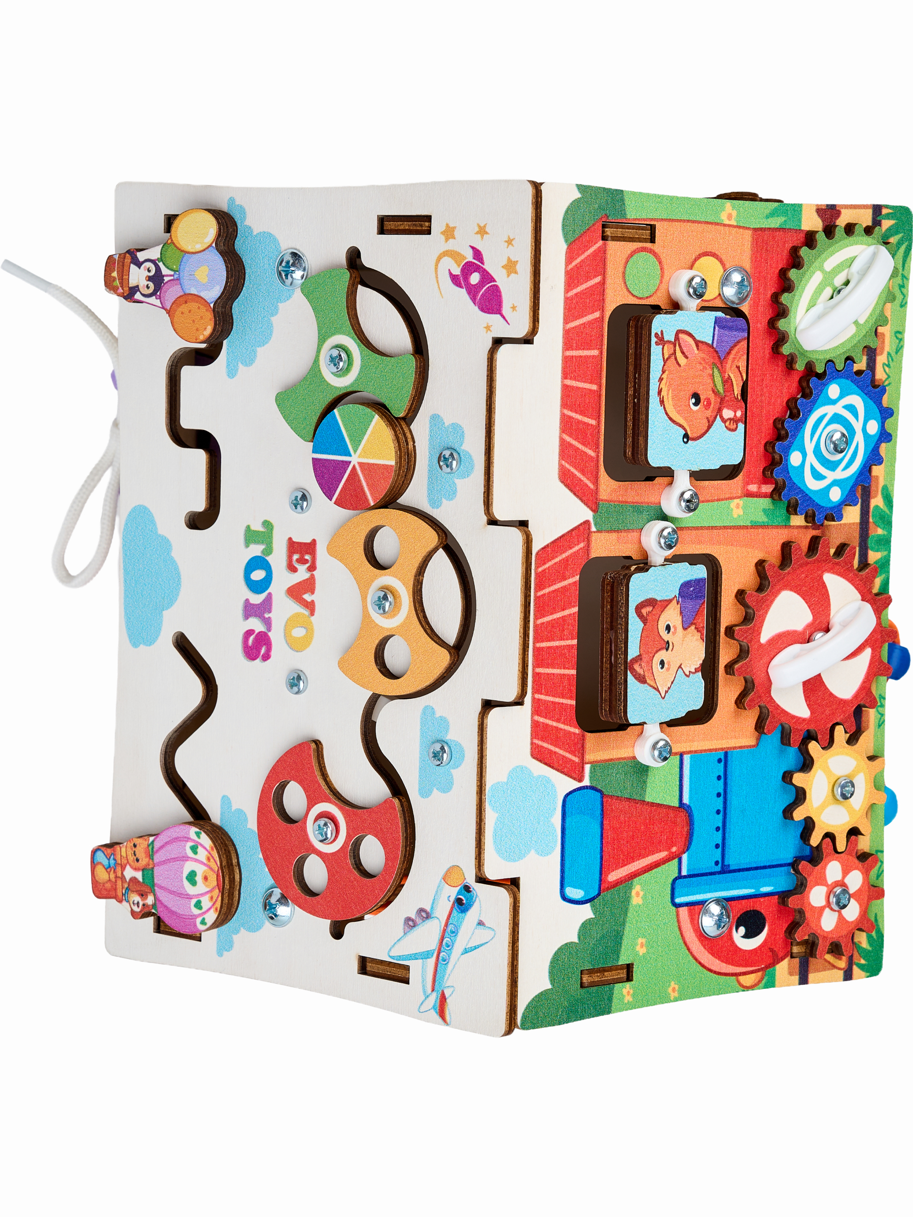Игрушка Evotoys бизиборд Лапки мини - фото 25