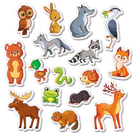 Игры на магнитах Дрофа-Медиа Лесные животные 4232