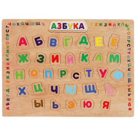Игрушка Буратино рамка-вкладыш Азбука