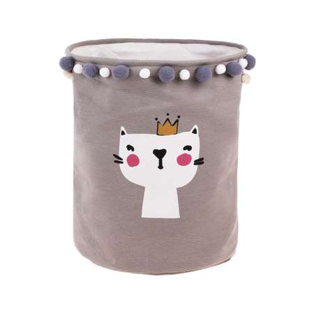 Корзина для игрушек Наша Игрушка котик принц 35х35х40 см