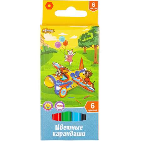 Карандаши цветные №1 School 6 шт.
