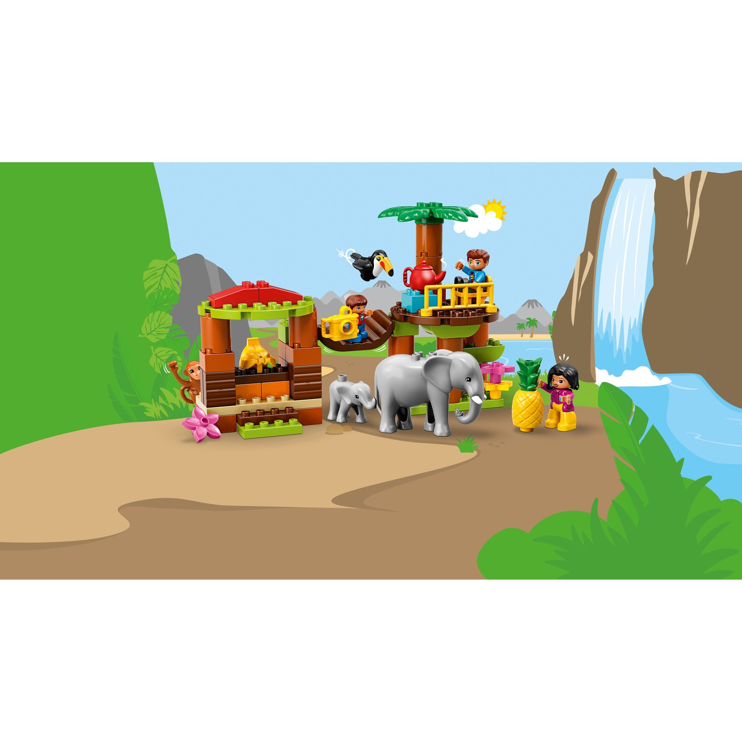 Конструктор LEGO DUPLO Town Тропический остров блочный - фото 6