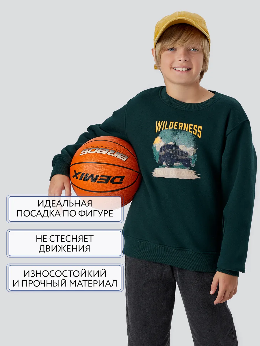 Свитшот Mark Formelle (Марк Формэль) 123431/1/пихта +печать - фото 5