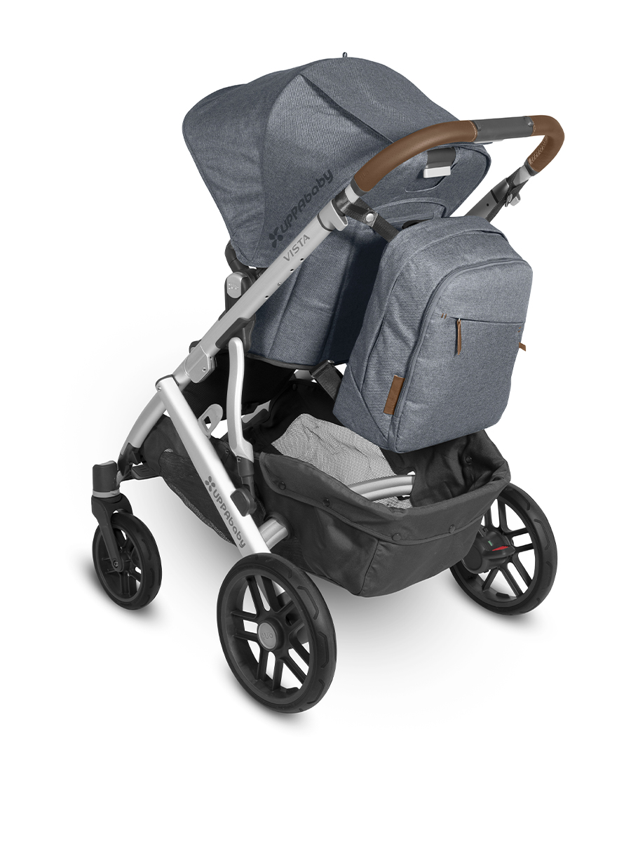 Сумка на ручку коляски UPPAbaby рюкзак Gregory голубой меланж 0919-DPB-WW-GRG - фото 3