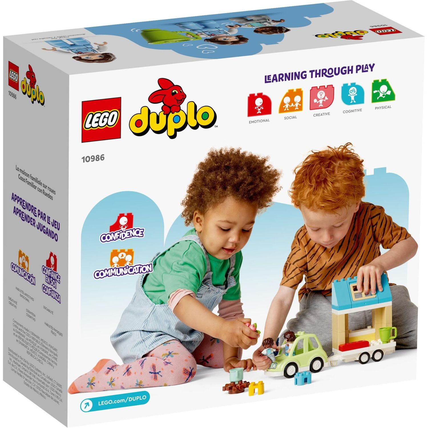 Конструктор LEGO DUPLO Семейный дом на колесах блочный - фото 6