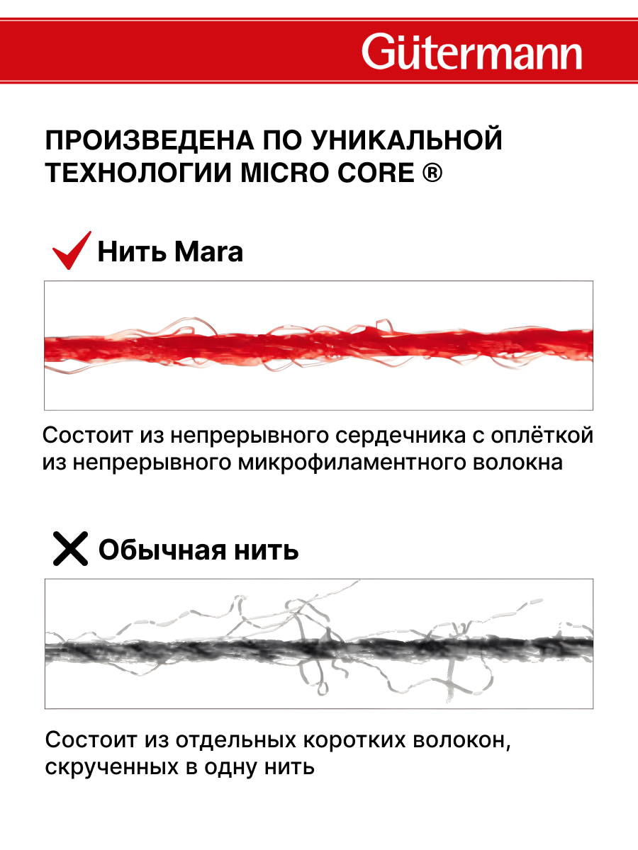 Нитки для шитья универсальные Mara Guttermann 1000м цвет 211 - фото 2