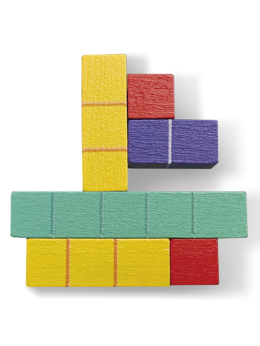 Конструктор Hape набор "Самый умный" кубики деревянный - фото 4