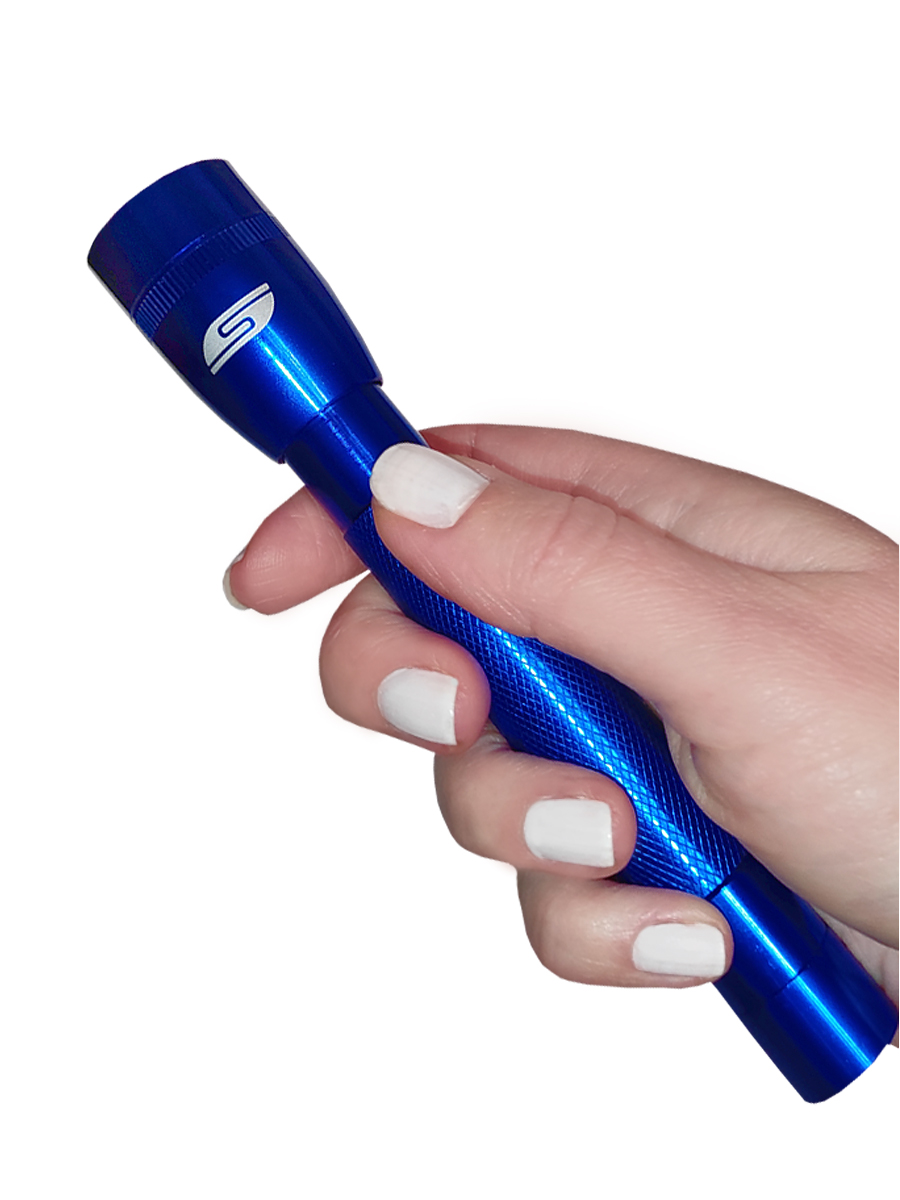 Ручной фонарь Solaris Синий светодиодный F-5 - фото 8