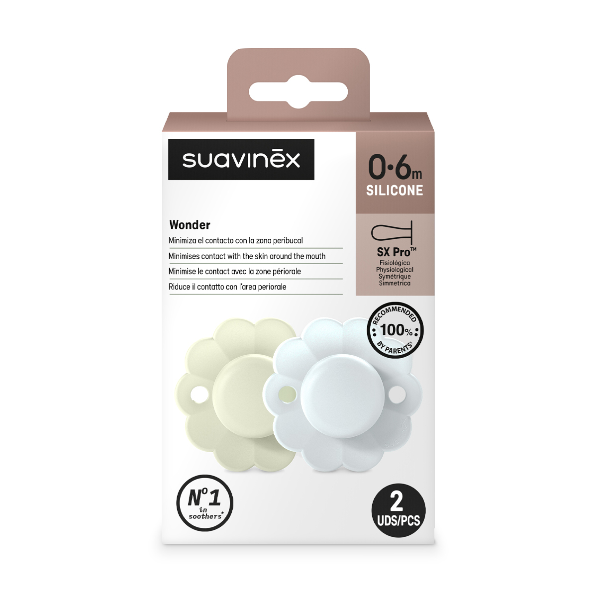 Пустышка Suavinex силикон ортодонтическая от 0 мес. 2 шт. - фото 4