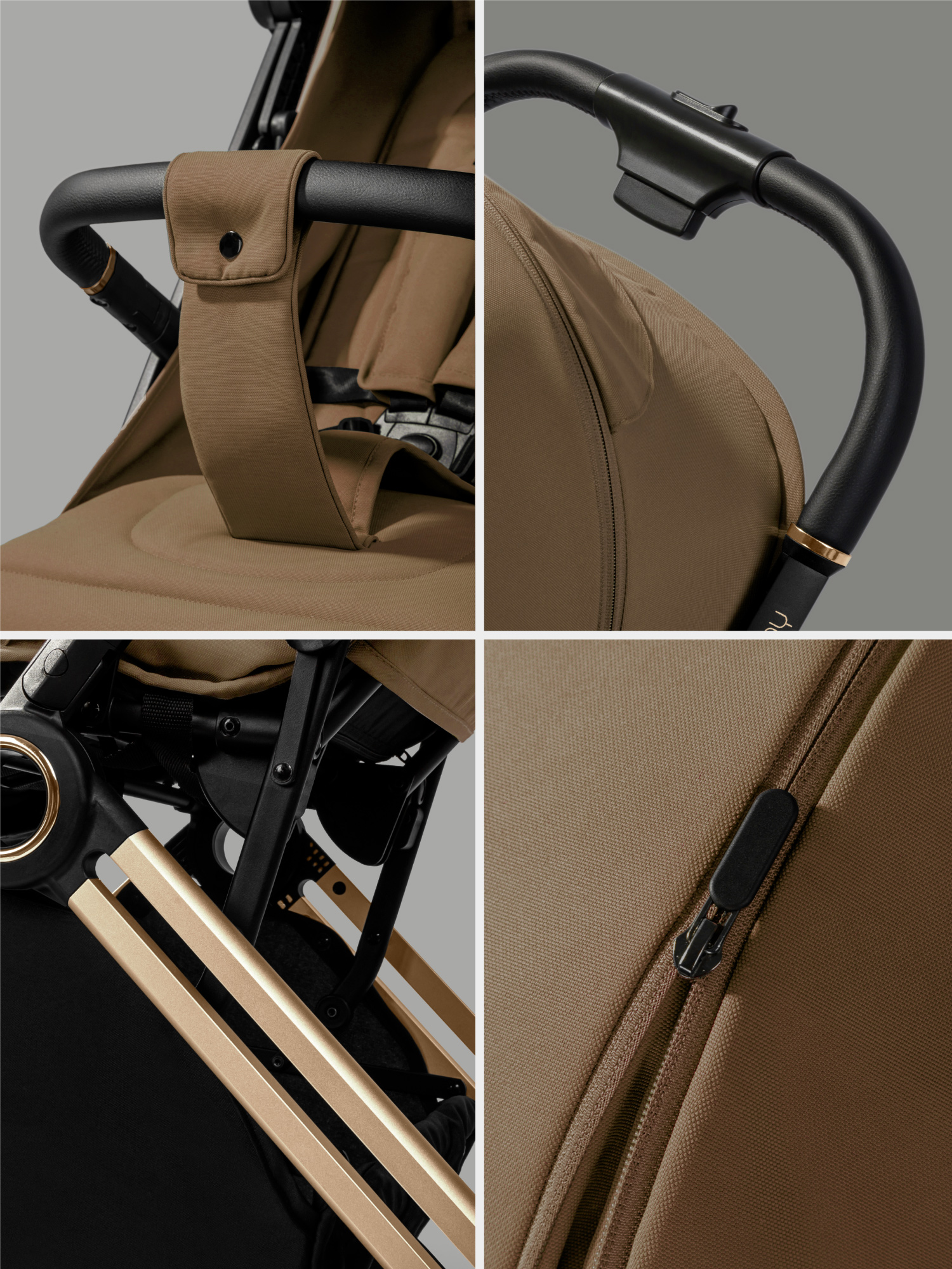 Коляска прогулочная Amarobaby Handy коричневый - фото 15