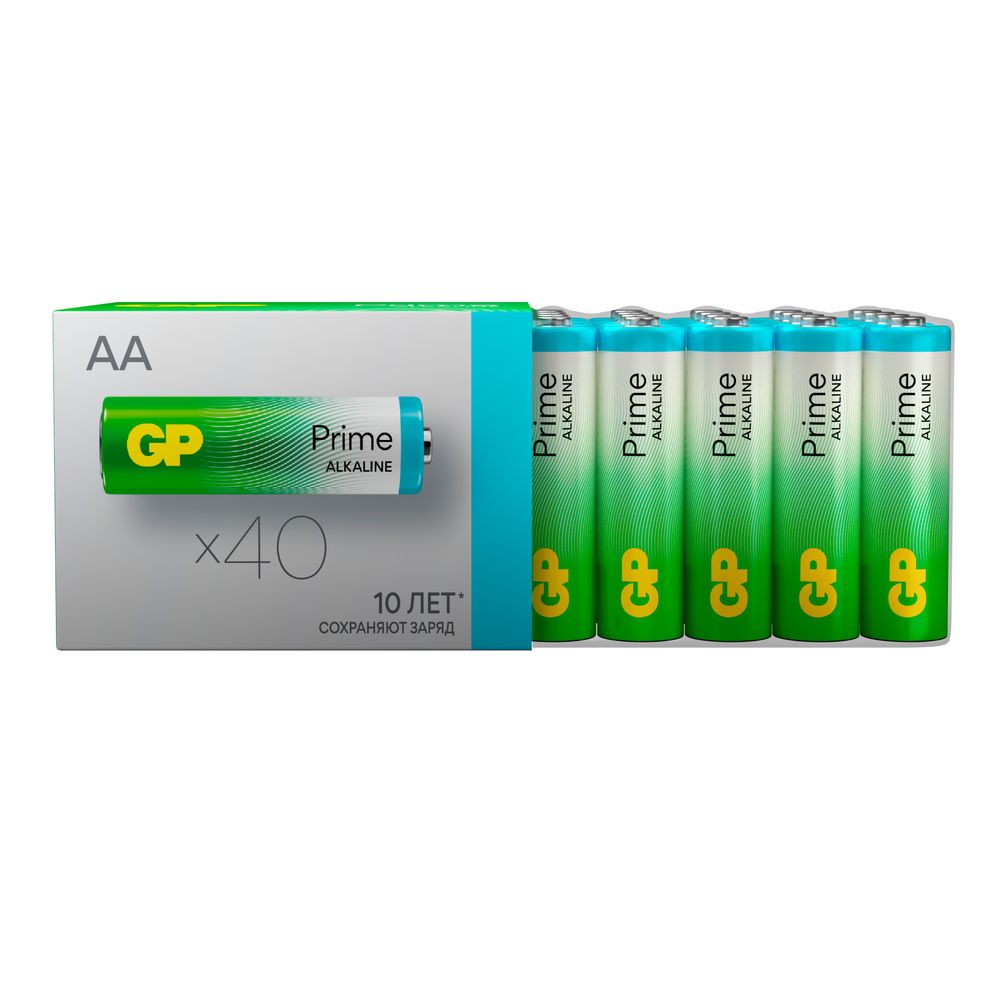 Набор батареек GP Super Alkaline AA LR 40 шт. 15A-B40 - фото 9