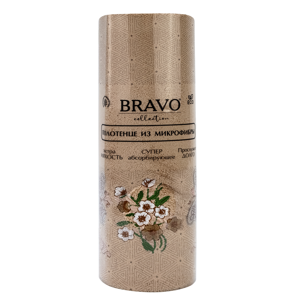 Полотенце BRAVO Элегия 65х130 бежевый - фото 2
