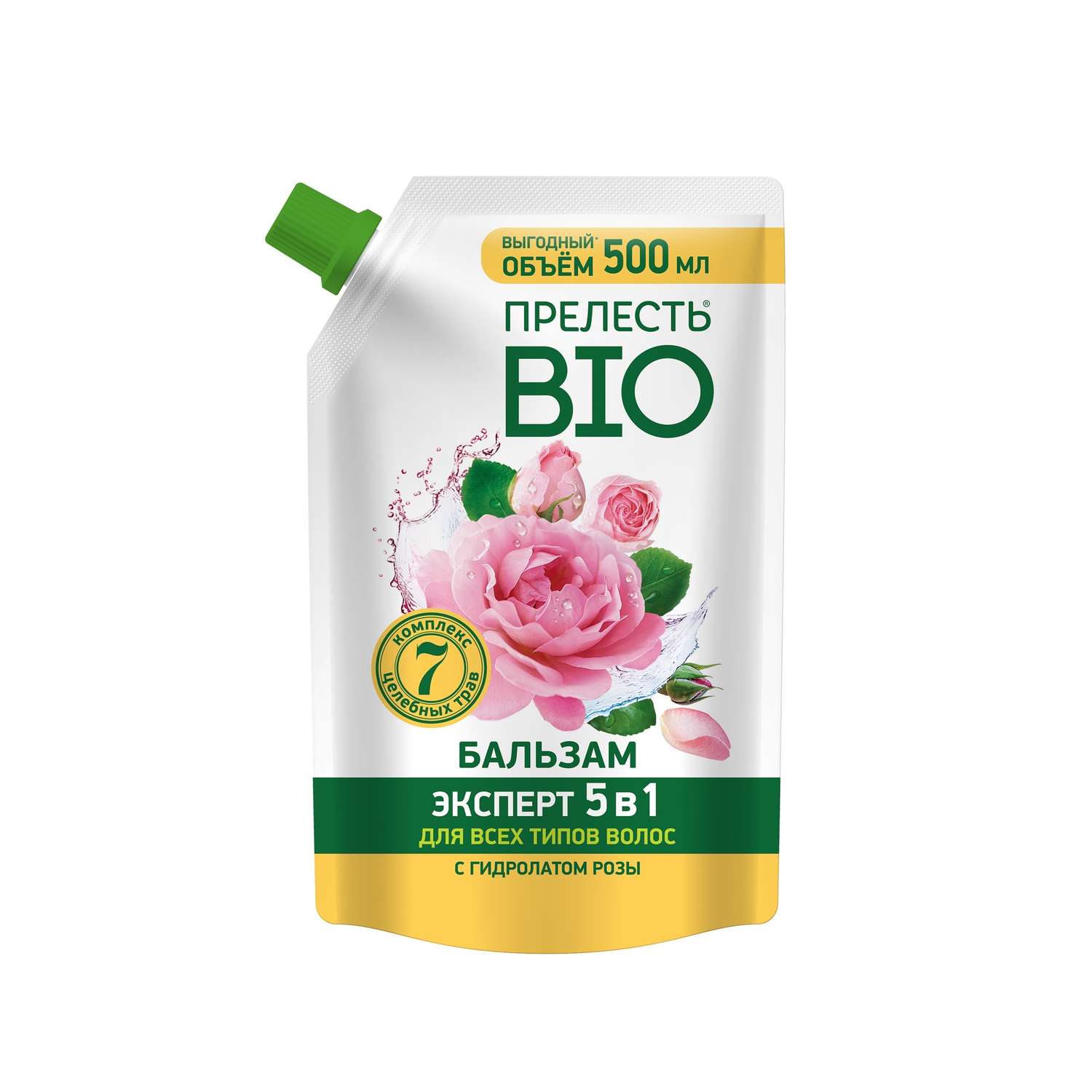 Бальзам Прелесть Био с гидролатом розы 5в1 500 мл - фото 1