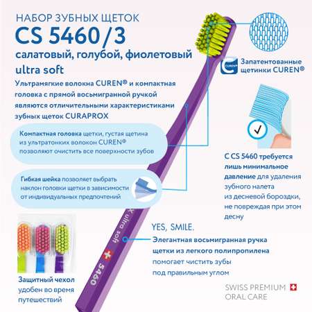 Зубная щетка классическая Curaprox 3 шт.