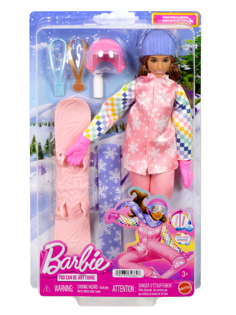 Кукла модельная Barbie Deluxe Career Сноубордистка высота 28 см JKF78 - фото 3