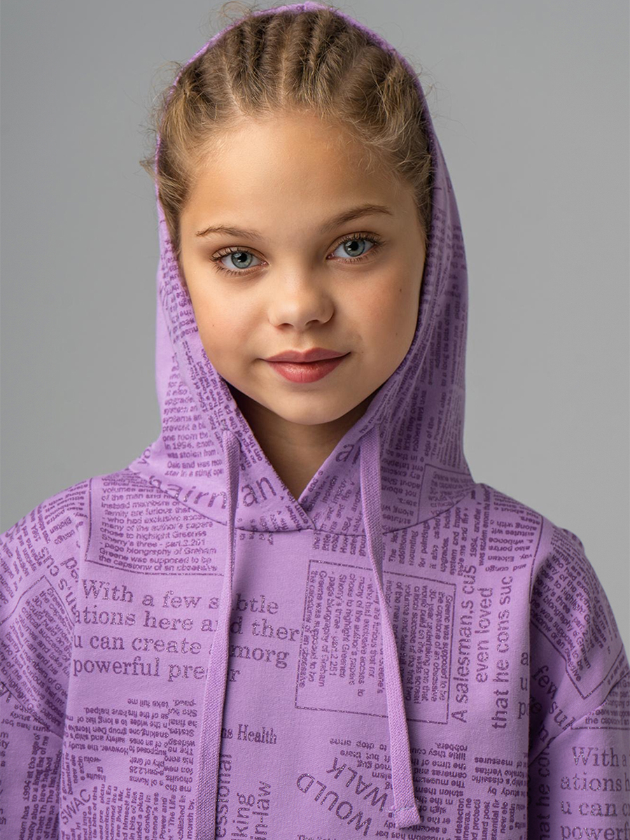 Худи BONITO KIDS SS6073сиреневый - фото 8