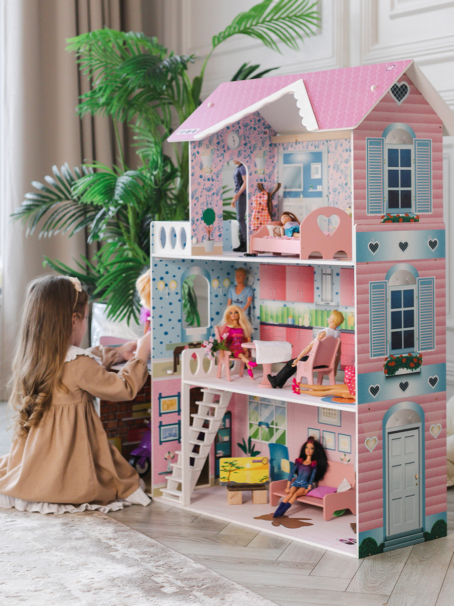 Домик для кукол PAREMO 118 см с мебелью PD318-11 - фото 2