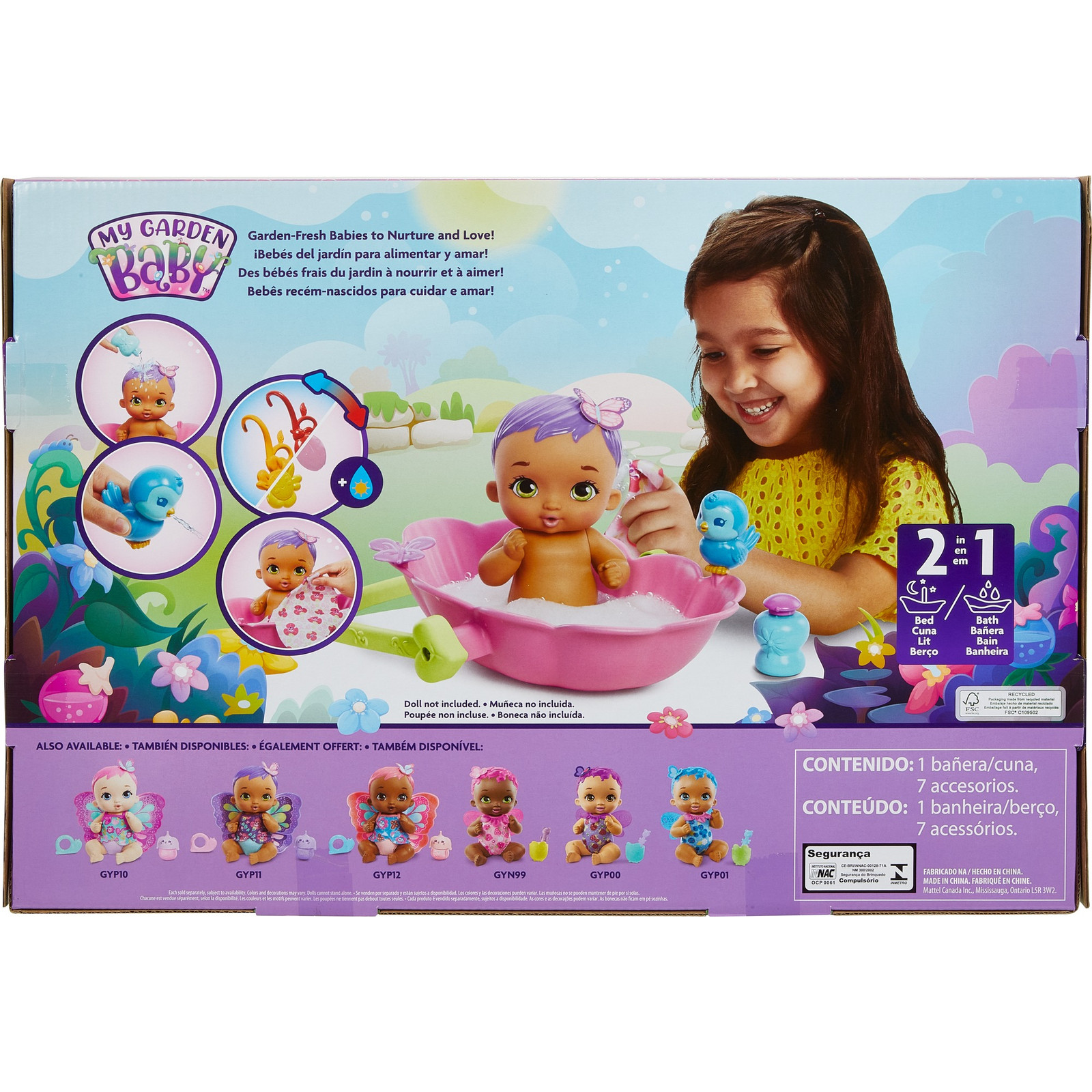 Аксессуар для кукол My Garden Baby кровать HBH46 - фото 4