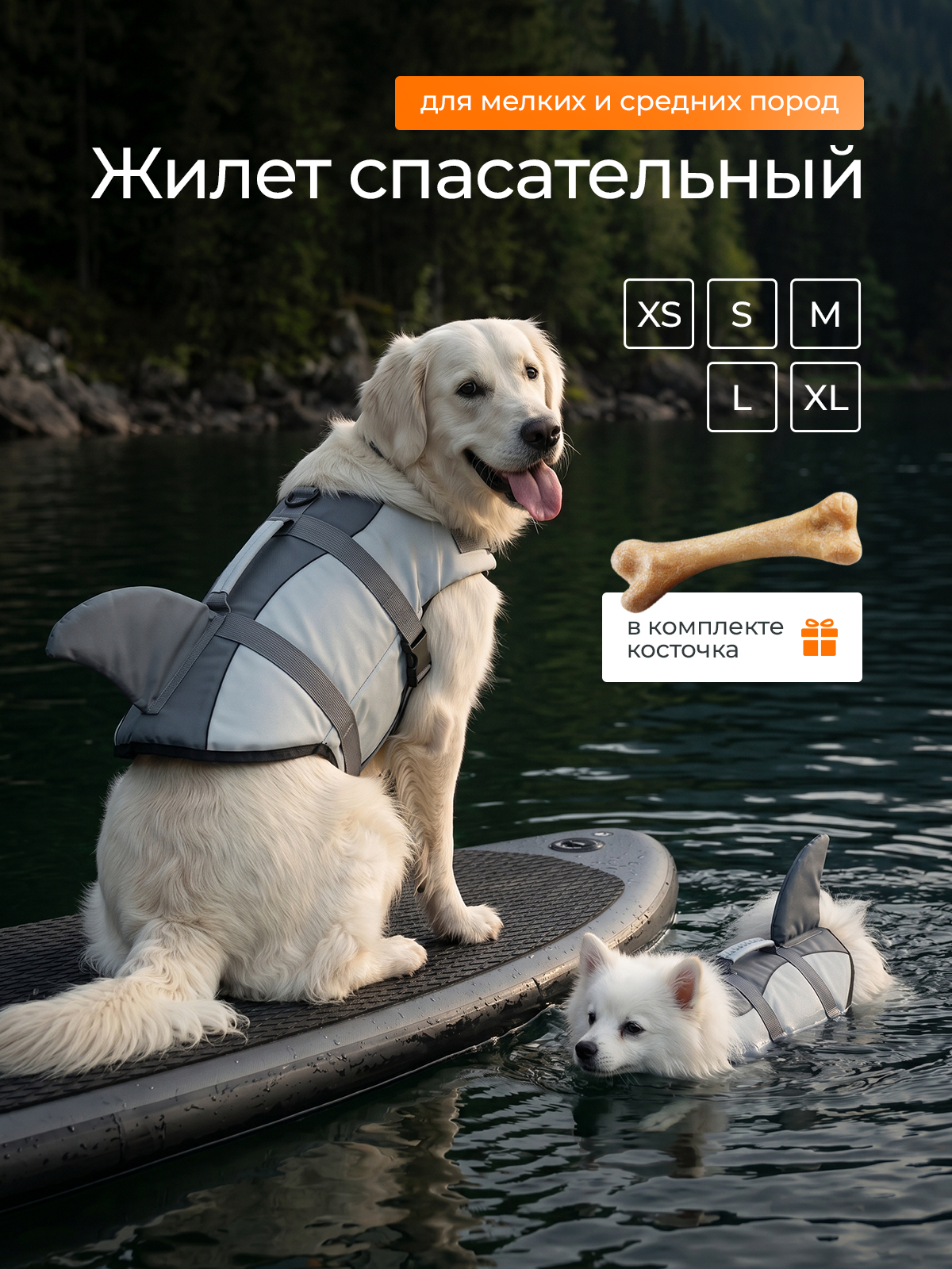 Спасательный жилет SuperPets для собаки для плавания - фото 1