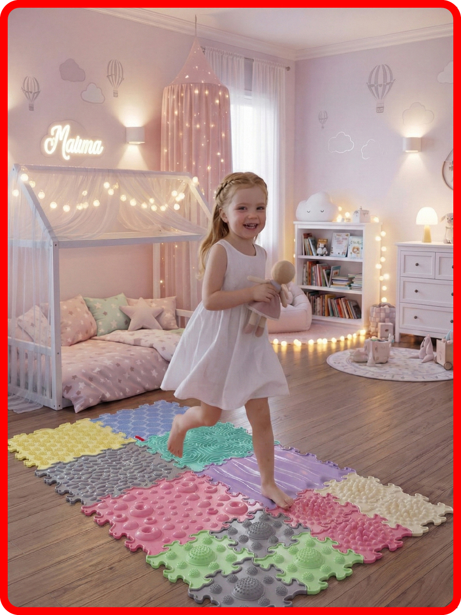 Изображение товара Коврик-пазл SPORTO.ONE Пастель развивающий для детей и взрослых